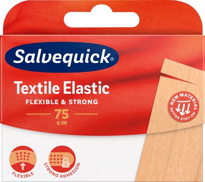 Salvequick Textile Elastic Textilplåster 75 cm
