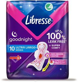 Libresse Invisible Goodnight Bindor 10 st