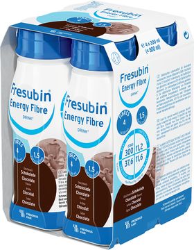 Fresubin energy fibre DRINK drickfärdigt kosttillägg, choklad 4 x 200 milliliter