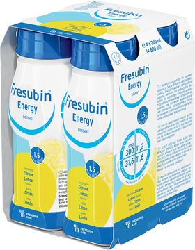 Fresubin energy DRINK drickfärdigt kosttillägg, citron 4 x 200 milliliter