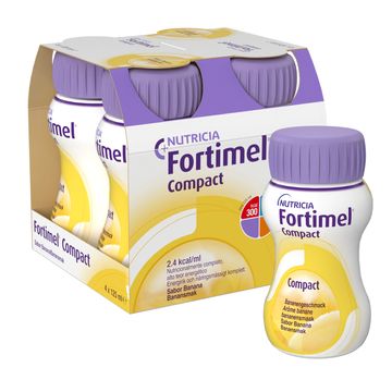 Fortimel Compact drickfärdigt kosttillägg, banan 4 x 125 milliliter