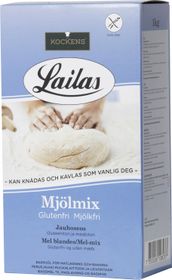 Lailas Mjölmix mjölmix glutenfri, mjölkfri, förpackning blå, 1 kilogram