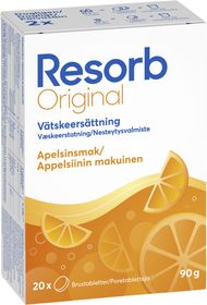 Resorb Orginal Apelsinsmak Vätskeersättning 20 brustabletter 90 g