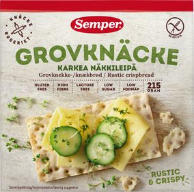 Schär Grovknäcke, glutenfri, laktosfri knäckebröd 215 gram