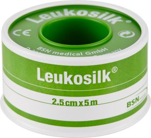 Leukosilk Silkeshäfta Medicinsk tejp  2,5 cm x 5 m