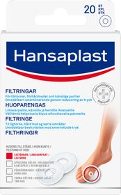 Hansaplast Filtringar Small Filtringar, 20 st