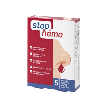 Stop-Hemo blodstillande vadd Blodstillande vadd, 5 st