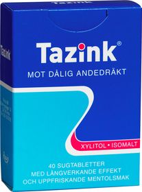 Tazink Mot dålig andredräkt Sugtabletter 40 st