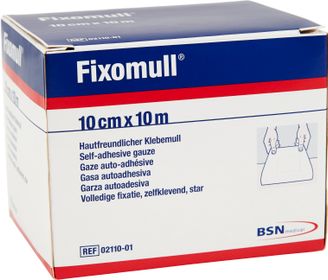 Fixomull självhäftande gasväv vid stomi 10 m x 10 cm, 1 styck