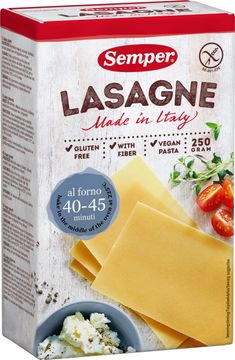 Semper Pasta pasta, lasagne 250 gram