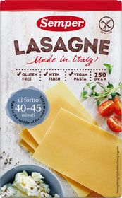 Schär Pasta, glutenfri pasta lasagneplattor, 250 gram