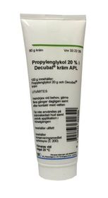 Propylenglykol i Decubal kräm APL 20 % Övriga hudskyddande och uppmjukande medel, Kräm, 90 gram
