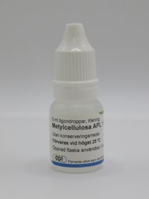 Metylcellulosa APL 1 % Tårsubstitut och övriga indifferenta medel, Ögondroppar, lösning, 4 x 5 milliliter