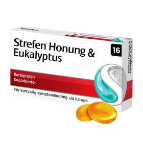 Strefen Honung & Eukalyptus 8,75 mg Flurbiprofen, Sugtablett, 16 tablett(er)