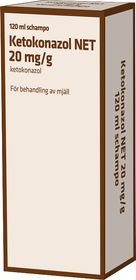 Ketokonazol NET 20 mg/g Ketokonazol, Schampo, 120 milliliter