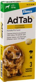 AdTab 450 mg Lotilaner, Tuggtablett, 3 tablett(er)