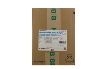Natriumklorid B. Braun 9 mg/ml Elektrolyter, Infusionsvätska, lösning, 10 x 1,000 milliliter