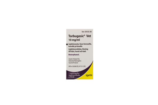 Torbugesic Vet Injektionsvätska, lösning 10 mg/ml 10 milliliter