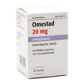 Omestad 20 mg Omeprazol, Enterokapsel, hård, 30 kapsel/kapslar