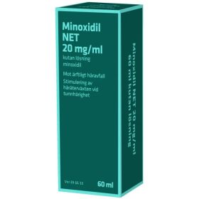 Minoxidil NET 20 mg/ml Minoxidil, Kutan lösning, 60 milliliter