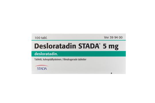 Desloratadin STADA Filmdragerad tablett 5 mg Desloratadin 100 tablett(er)