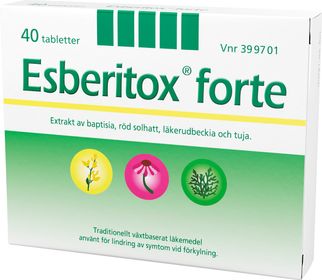 Esberitox forte Medel mot hosta och förkylning, Tablett, 40 tablett(er)