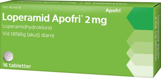 Loperamid Apofri Tablett 2 mg Loperamid 16 tablett(er)