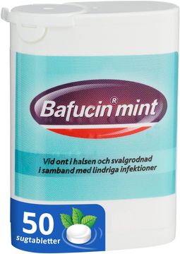 Bafucin Mint Sugtablett, 50 st