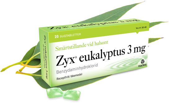 Zyx eukalyptus 3 mg Benzydaminhydroklorid, sugtablett, 20 st