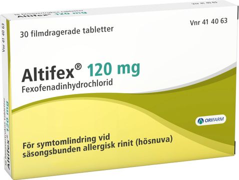 Altifex 120 mg Fexofenadin, filmdragerad tablett, 30 st