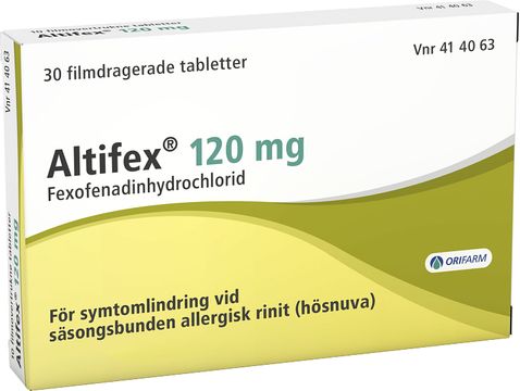 Altifex 120 mg Fexofenadin, filmdragerad tablett, 30 st