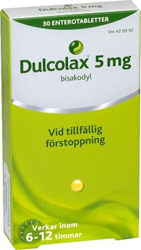 Dulcolax 5 mg Bisakodyl, enterotablett, 30 st
