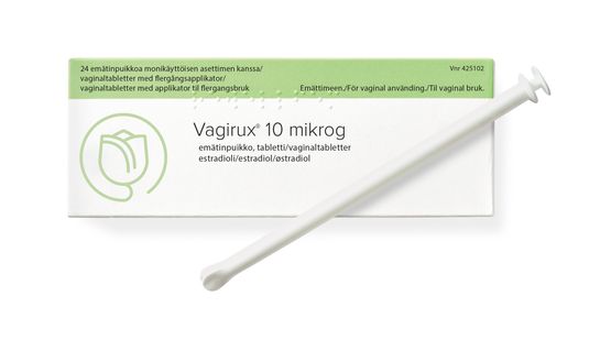 Vagirux Vaginaltablett 10 mikrogram Estradiol 24 tablett(er)