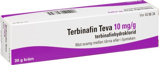 Terbinafin Teva Kräm 10 mg/g Terbinafin 30 gram