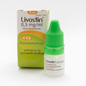 Livostin 0,5 mg/ml Levokabastin, ögondroppar, 4 ml