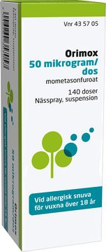 Orimox Mometasonfuroat, nässpray, 140 doser