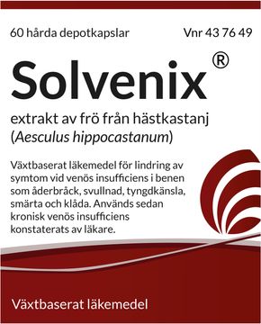 Solvenix Depotkapsel, hård  Kärlskyddande medel 60 kapsel/kapslar