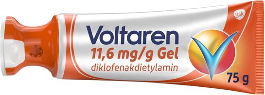Voltaren Gel 11,6 mg/g Diklofenak, gel, 75 g