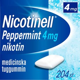 Nicotinell Peppermint 4 mg Nikotin, Medicinskt tuggummi, 204 styck