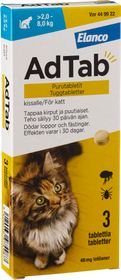 AdTab 48 mg Lotilaner, Tuggtablett, 3 tablett(er)