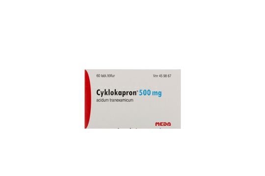Cyklokapron Filmdragerad tablett 500 mg Tranexamsyra 60 styck