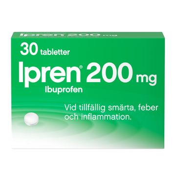 Ipren 200 mg Ibuprofen, filmdragerad tablett, 30 st