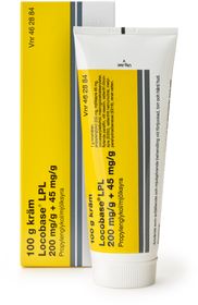 Locobase LPL 200 mg/g+45 mg/g Övriga hudskyddande och uppmjukande medel, Kräm, 100 gram