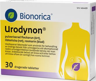 Urodynon Övriga urologiska medel, Dragerad tablett, 1 x 30 tablett(er)