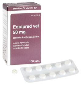 Equipred Vet 50 mg Prednisolon, Tablett, 1 x 100 tablett(er)