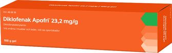 Diklofenak Apofri 23,2 mg/g Diklofenak, Gel, 100 gram