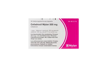 Cefadroxil Mylan Kapsel, hård 500 mg Cefadroxil 30 kapsel/kapslar