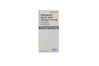 Madopark Quick mite Tablett 50 mg/12,5 mg Levodopa + benserazid 100 styck