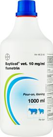 Bayticol vet. Pour-on, lösning 10 mg/ml 1 liter