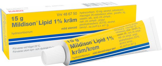 Mildison Lipid 1% Hydrokortison, kräm, 15 g